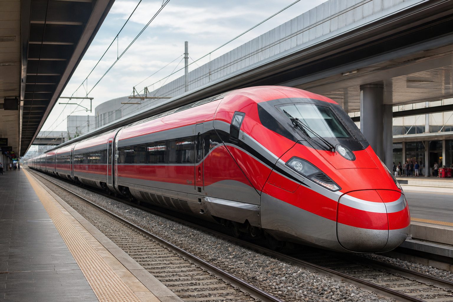 義大利高鐵列車停靠月台,自由行城市間交通方式