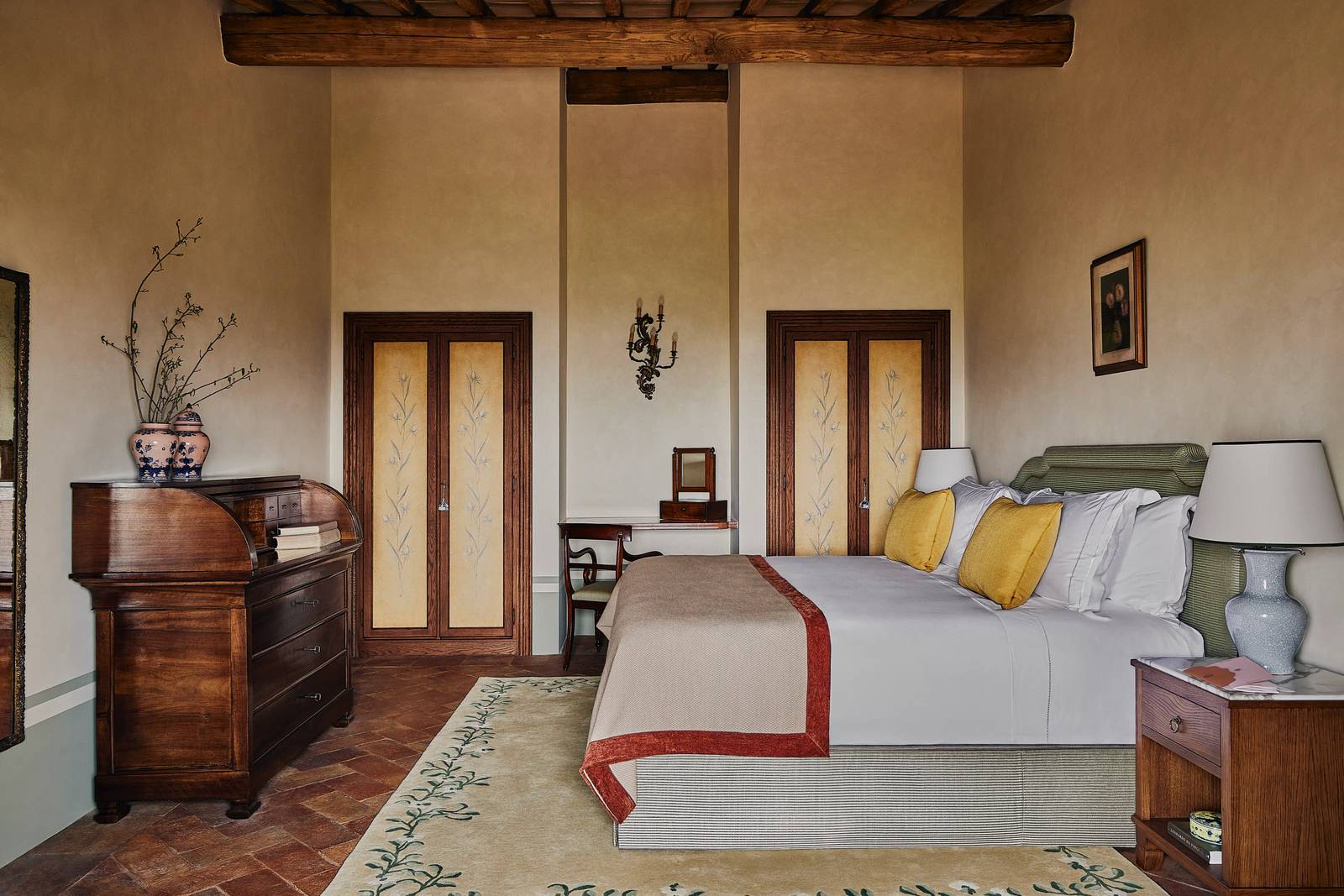 Castello di Casole Tinaia Suite 臥室
