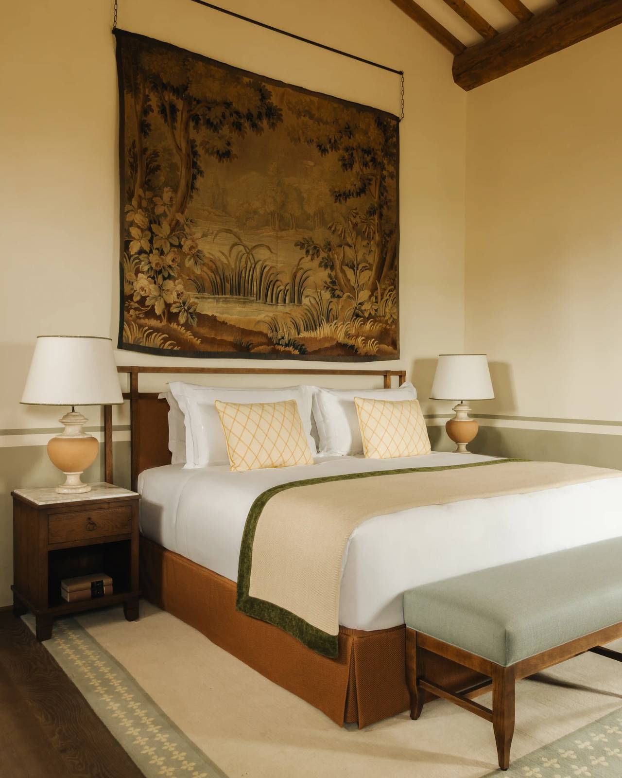 Castello di Casole Villa Thesan 別墅臥室
