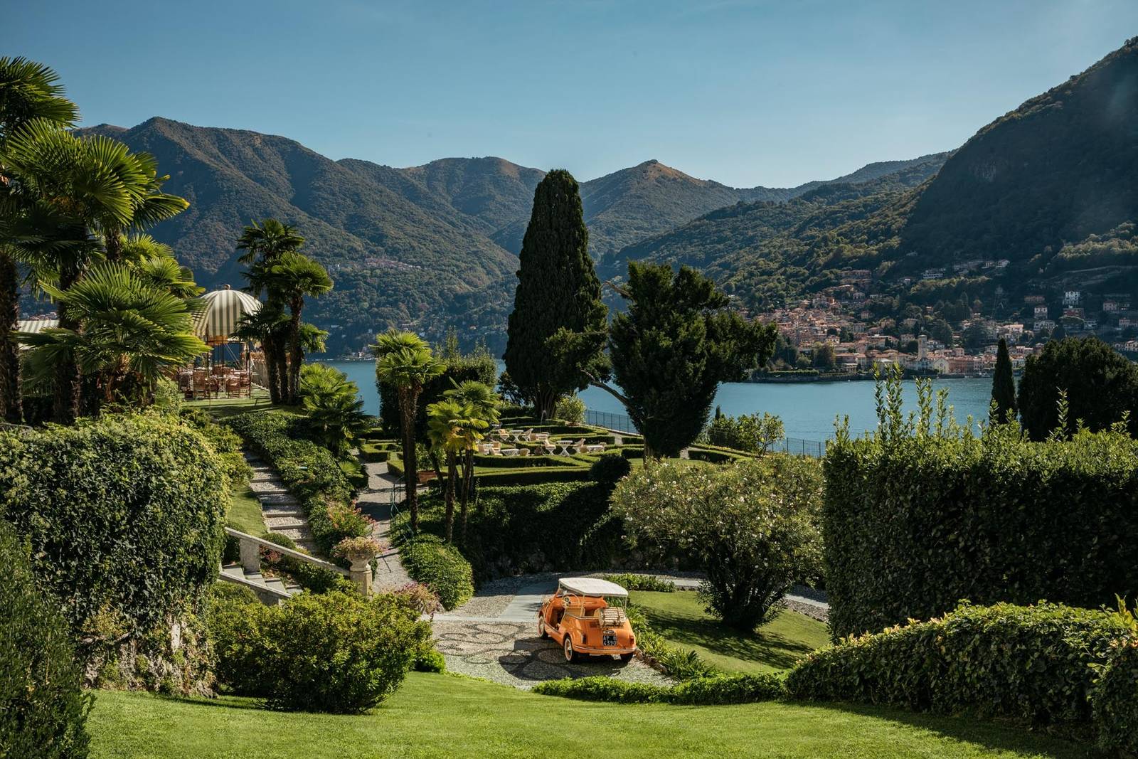 Passalacqua 階梯花園與科莫湖景