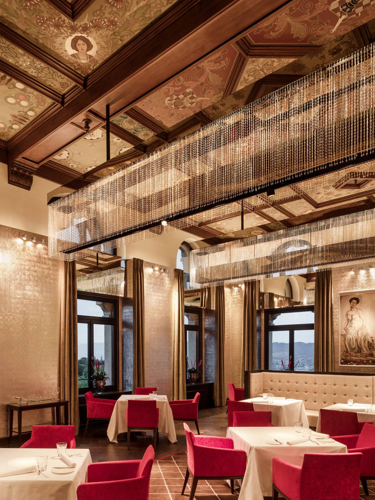 蘇黎世多爾德大酒店 The Restaurant 用餐區
