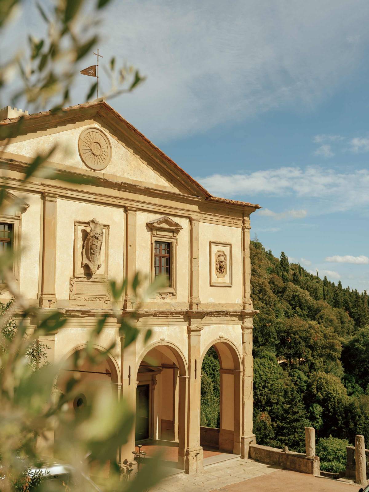 Villa San Michele 米開朗基羅學派立面與拱廊