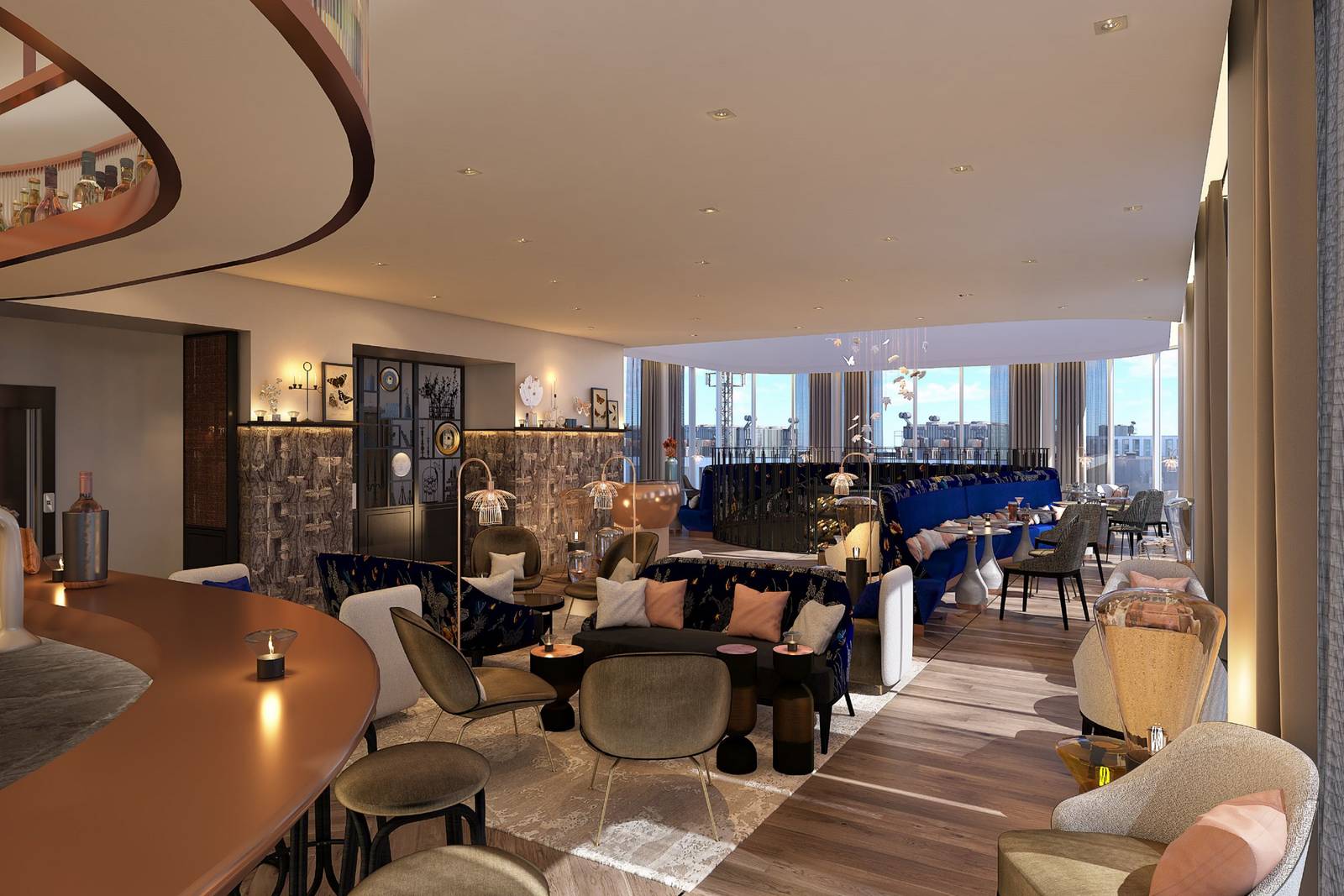 史特拉斯堡 AC Hotel 大廳酒吧休憩區