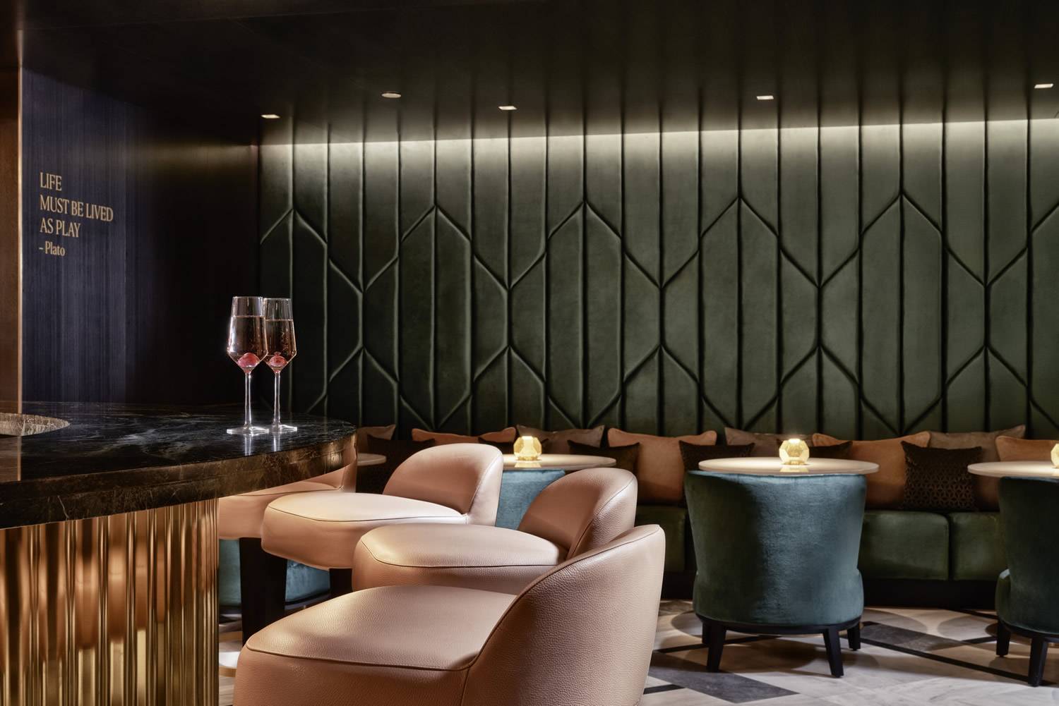 雅典 Academias Hotel Plato 酒吧沙發座