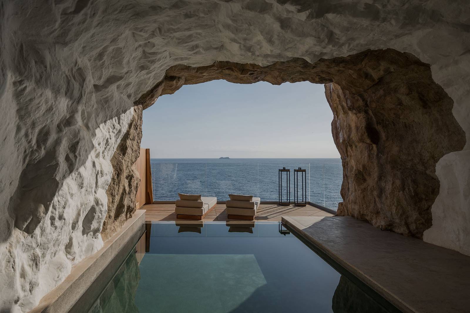 克里特島 Acro Suites Cave Suite 岩洞裡的私人泳池