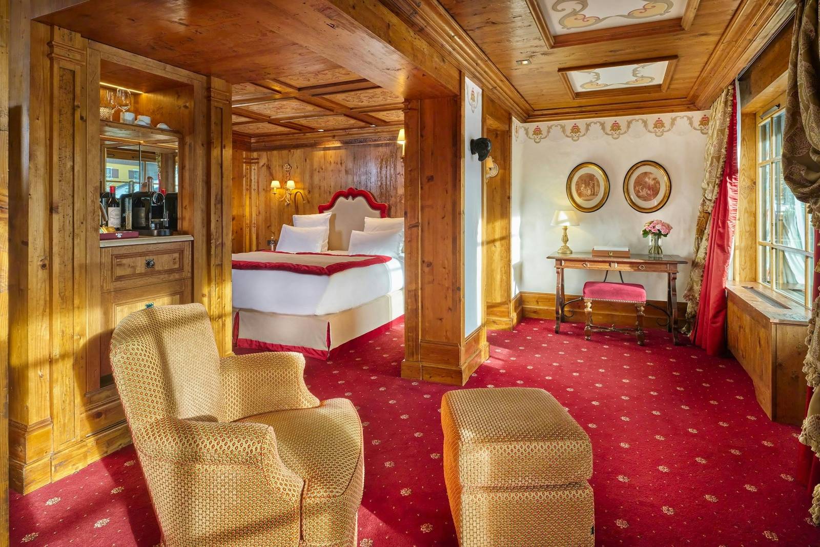 Les Airelles Junior Suite Prestige 起居區