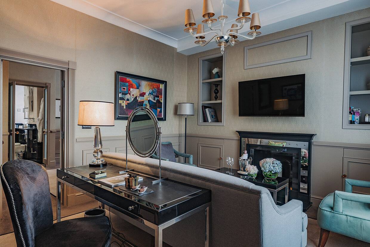 倫敦 Althoff St. James's Hotel & Club Deluxe One Bedroom Suite 起居室