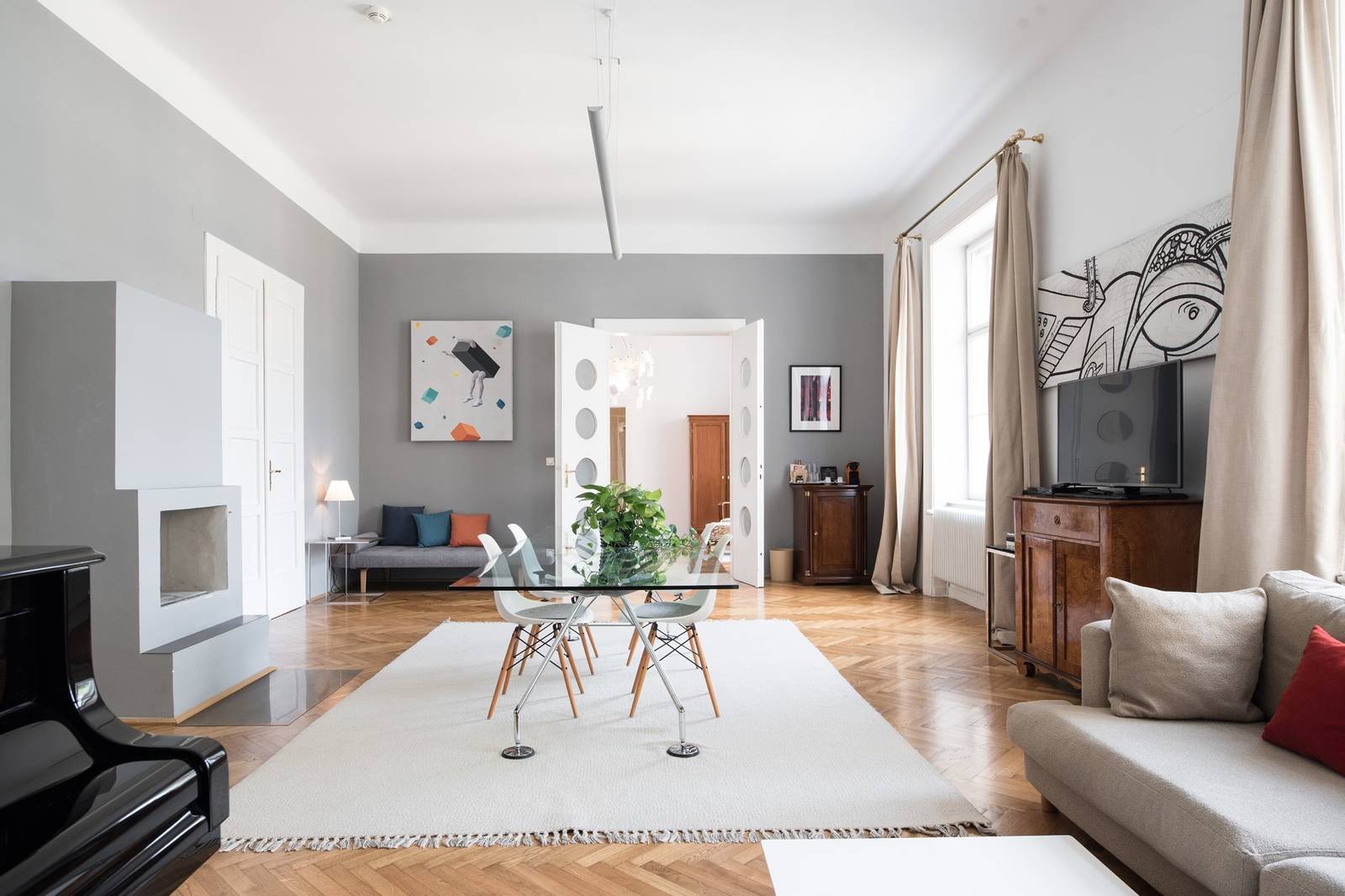 Altstadt Vienna Bösendorfer Suite 起居室與平台鋼琴