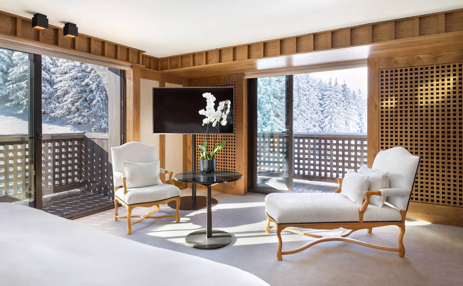 Aman Le Mélézin Family Apartment 起居空間