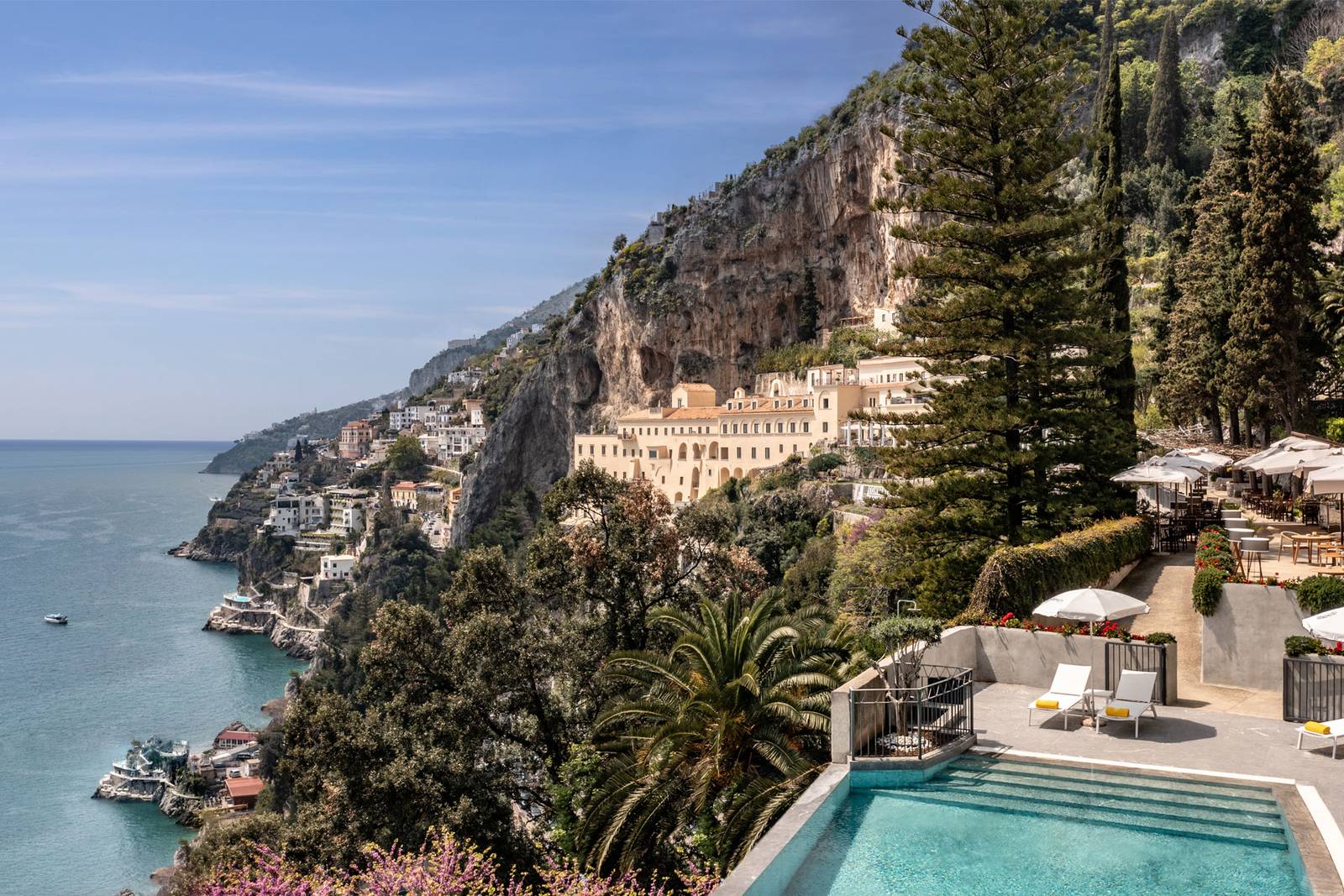 阿瑪菲 Anantara Convento di Amalfi 建在海崖上的修道院建築與無邊際泳池