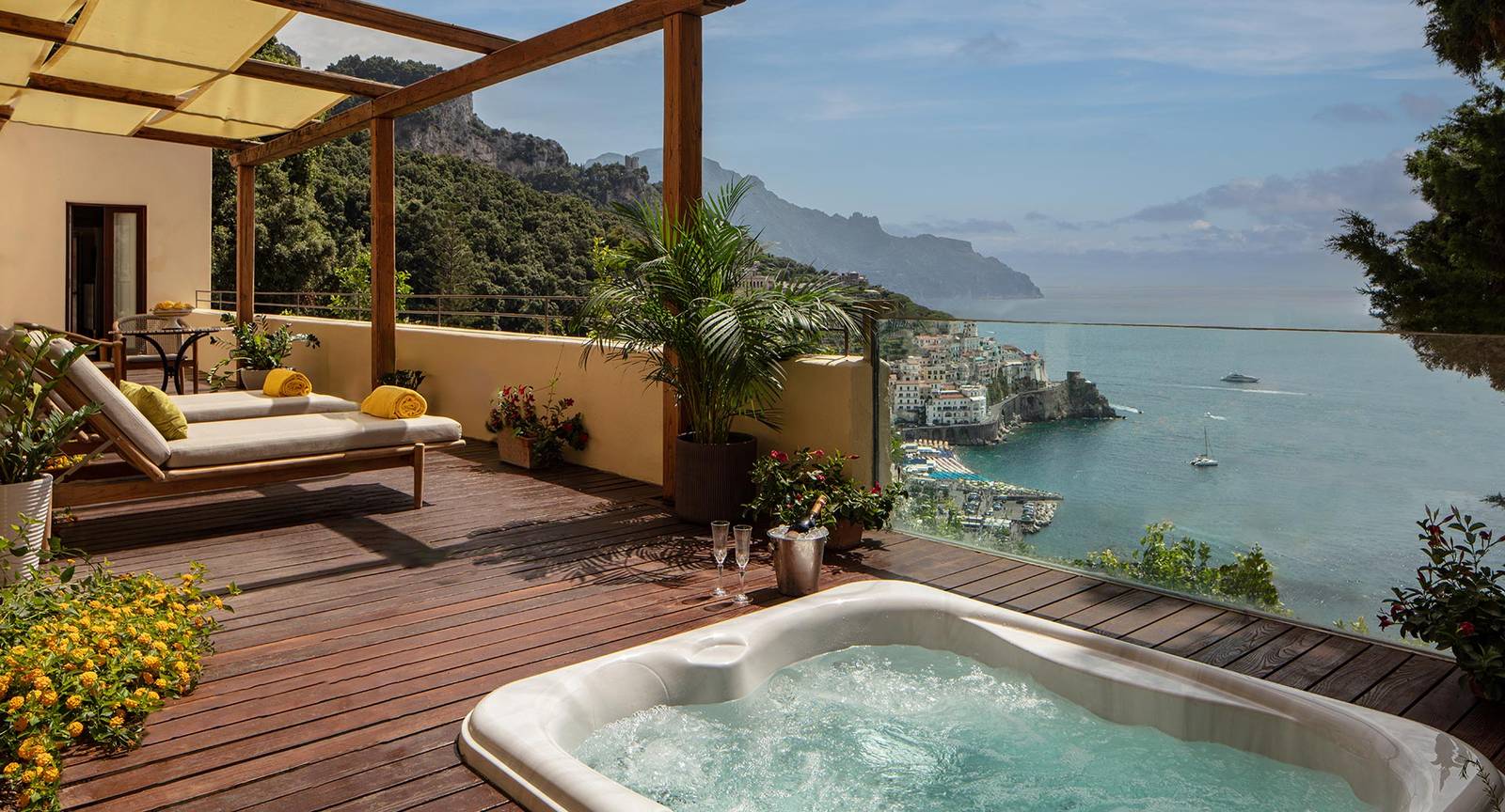 阿瑪菲 Anantara Convento di Amalfi Suite dell'Eremita 海景露台與按摩池
