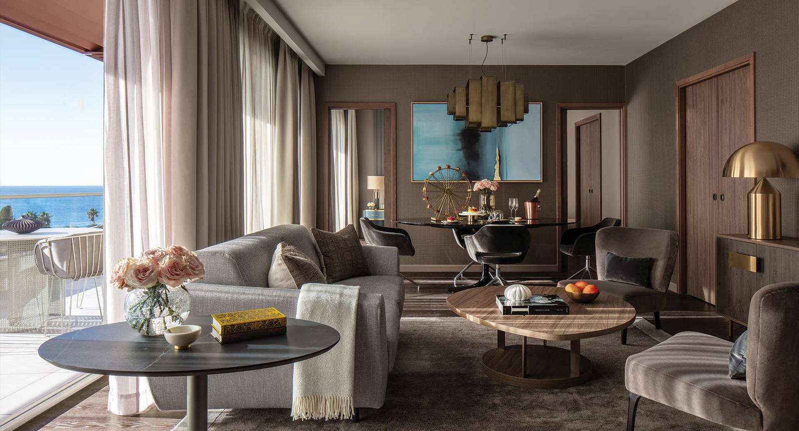 尼斯 Anantara Plaza Nice Hotel 套房起居室