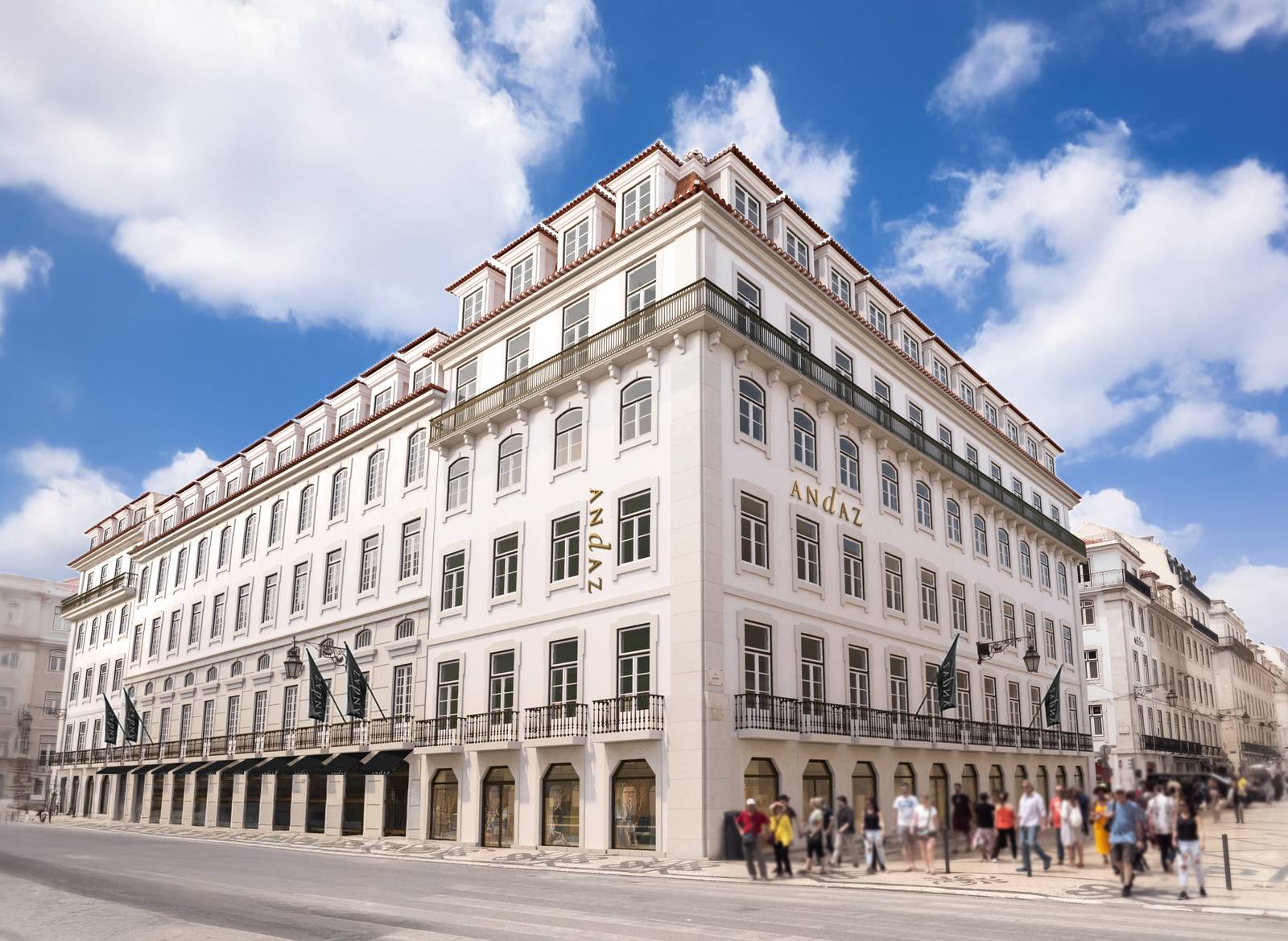 里斯本 Andaz Lisbon 位於商業街的酒店外觀