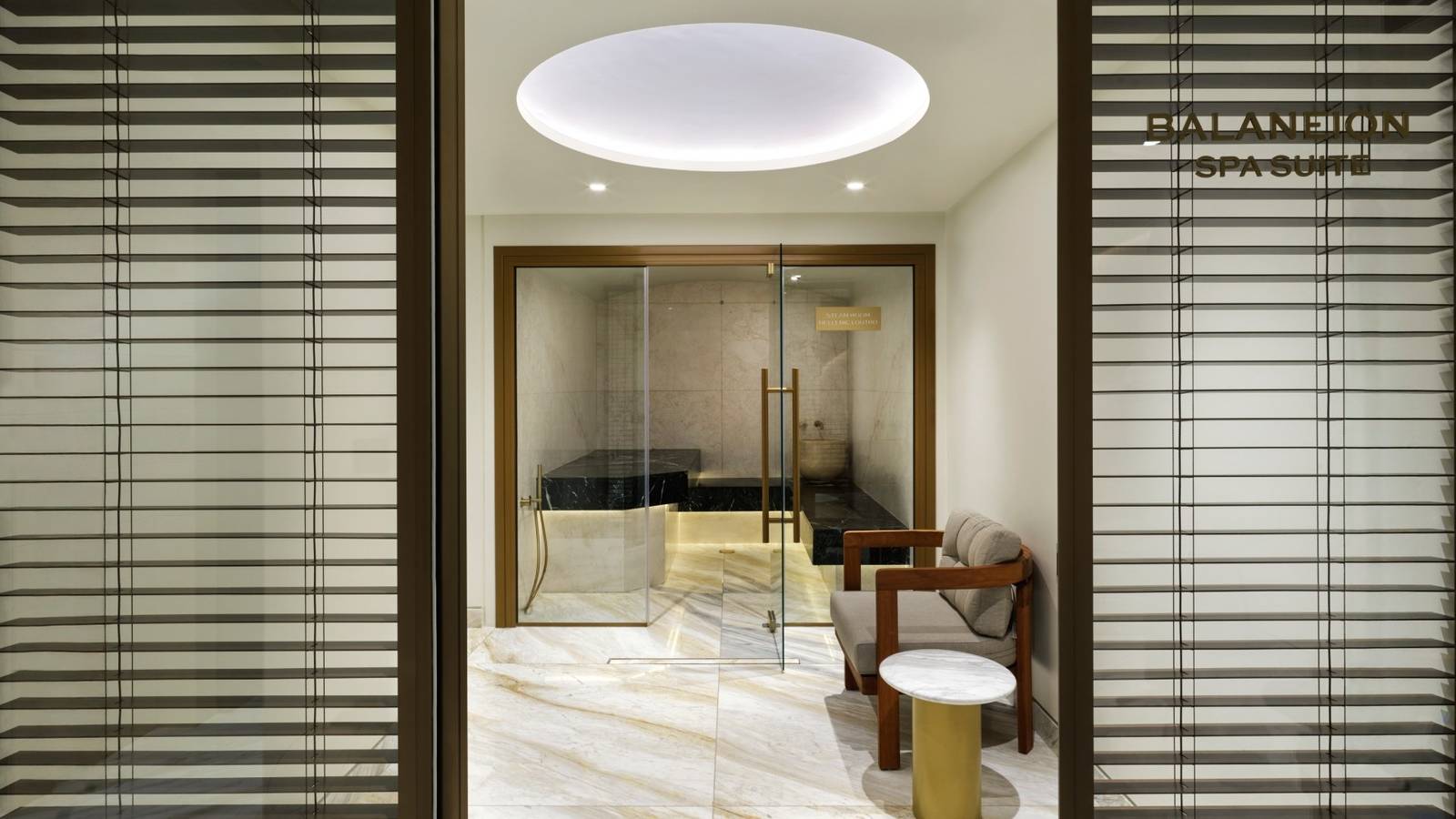 Anthology of Athens Balaneion Spa Suite 蒸氣室與休憩區