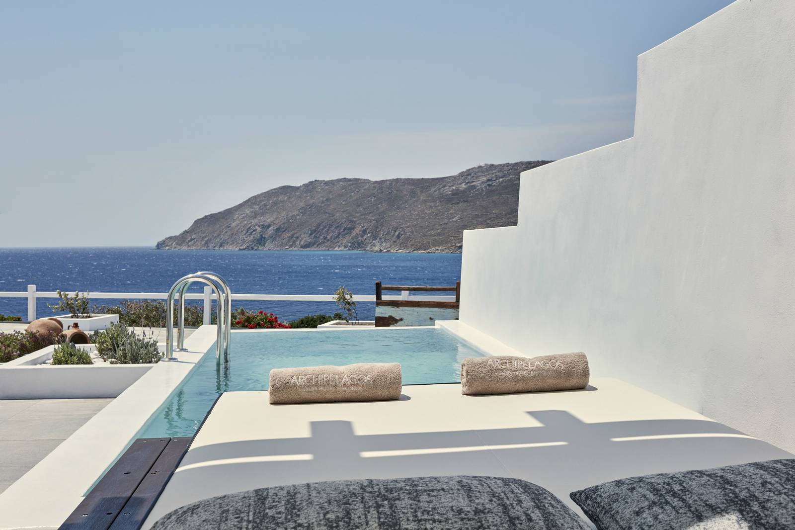 米克諾斯 Archipelagos Hotel Signature 私人泳池海景套房露台