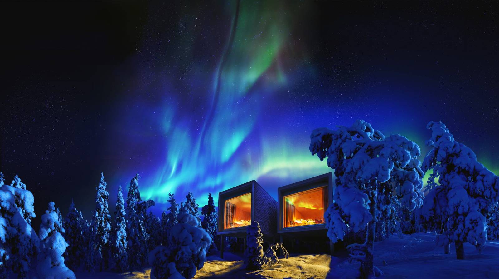 羅瓦涅米 Arctic TreeHouse Hotel 雪林中的樹屋套房與北極光