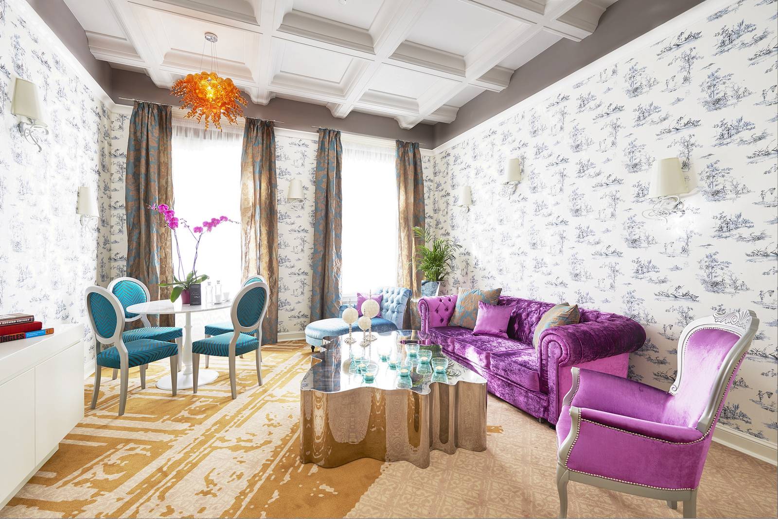 布達佩斯 Aria Hotel Opera Suite 起居室