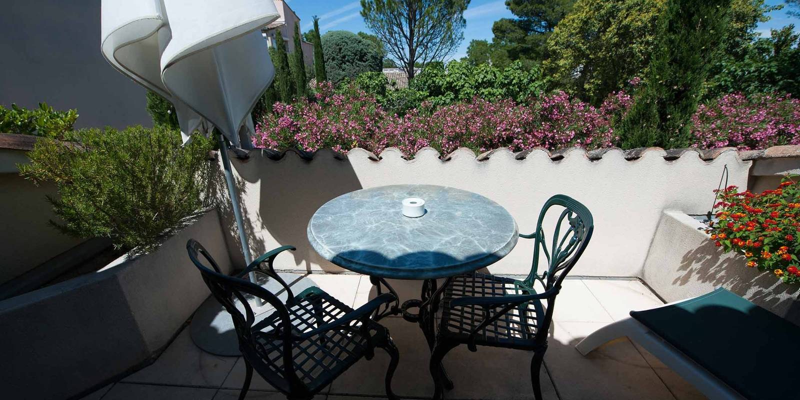 Auberge de Cassagne & Spa Junior Suite 私人露台