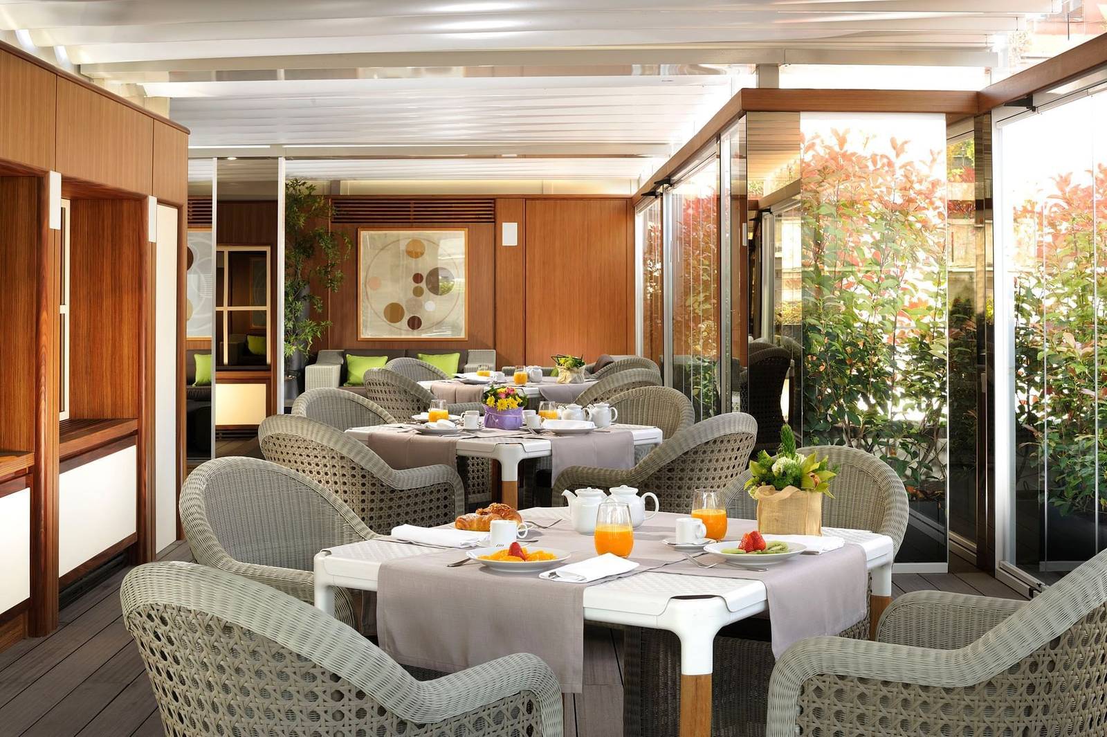 Babuino Terrace 頂樓早餐座位