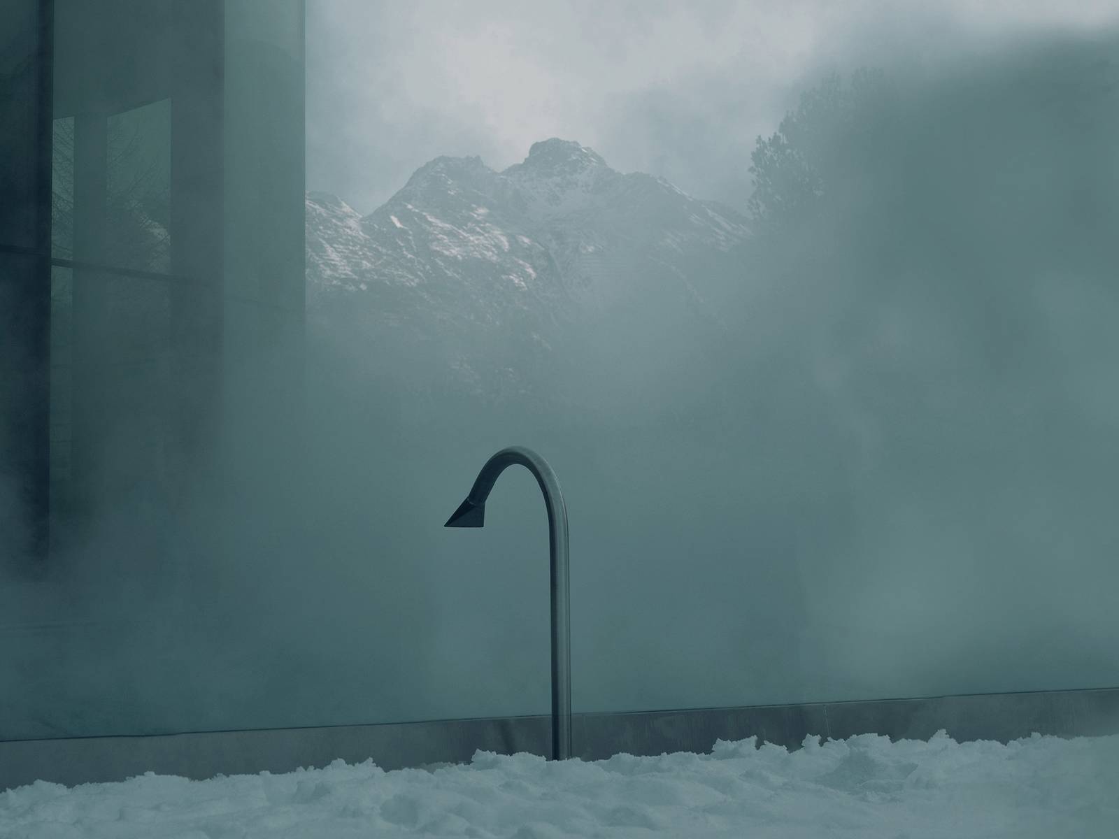 聖莫里茲 Badrutt's Palace Hotel 雪中的戶外溫水泳池