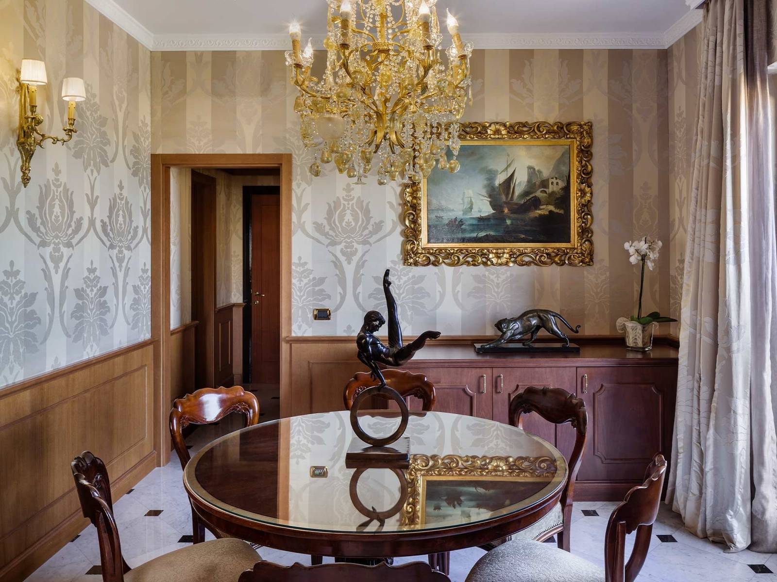 Baglioni Hotel Regina Ludovisi Suite 用餐室