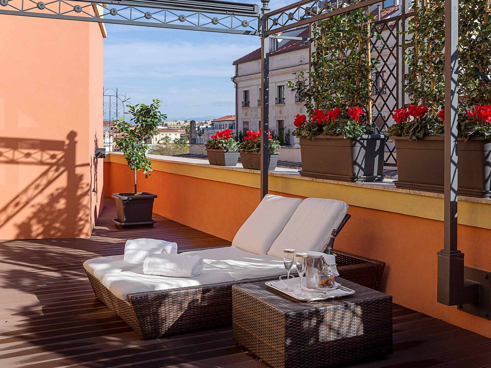 Baglioni Hotel Regina Margherita Terrace Suite 私人露台