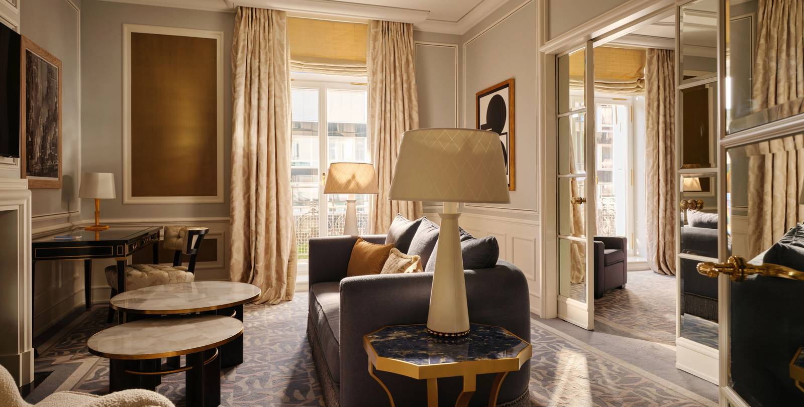 Baur au Lac River Suite 起居室