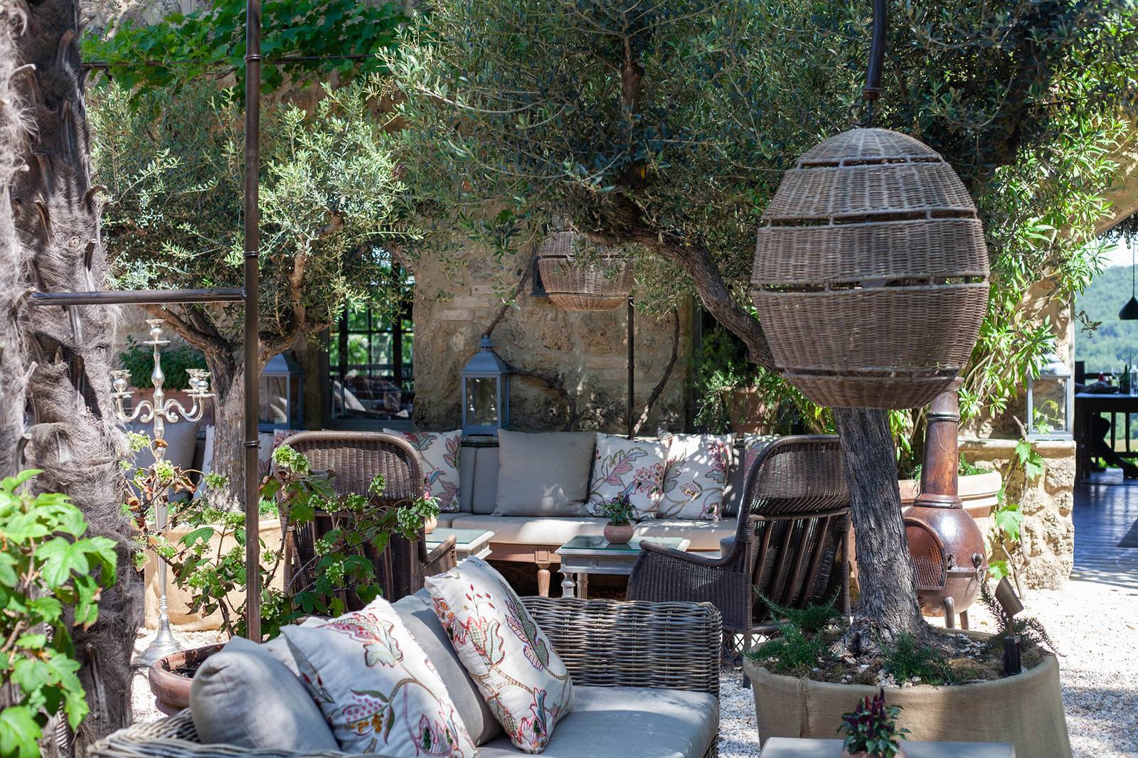 Borgo Santo Pietro Trattoria Sull'Albero 綠蔭庭院