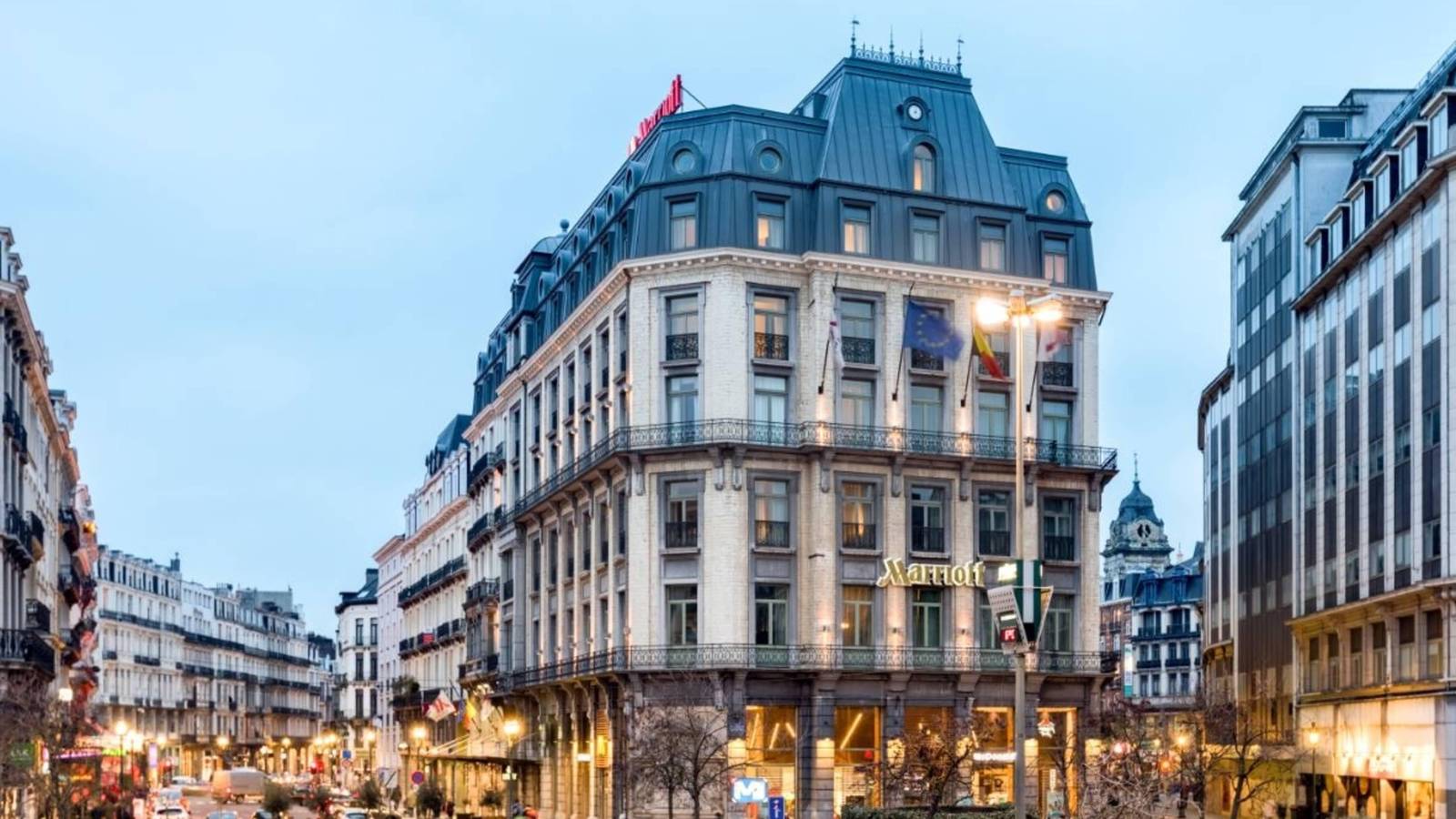 布魯塞爾萬豪酒店 Grand Place外觀與交易所前街景