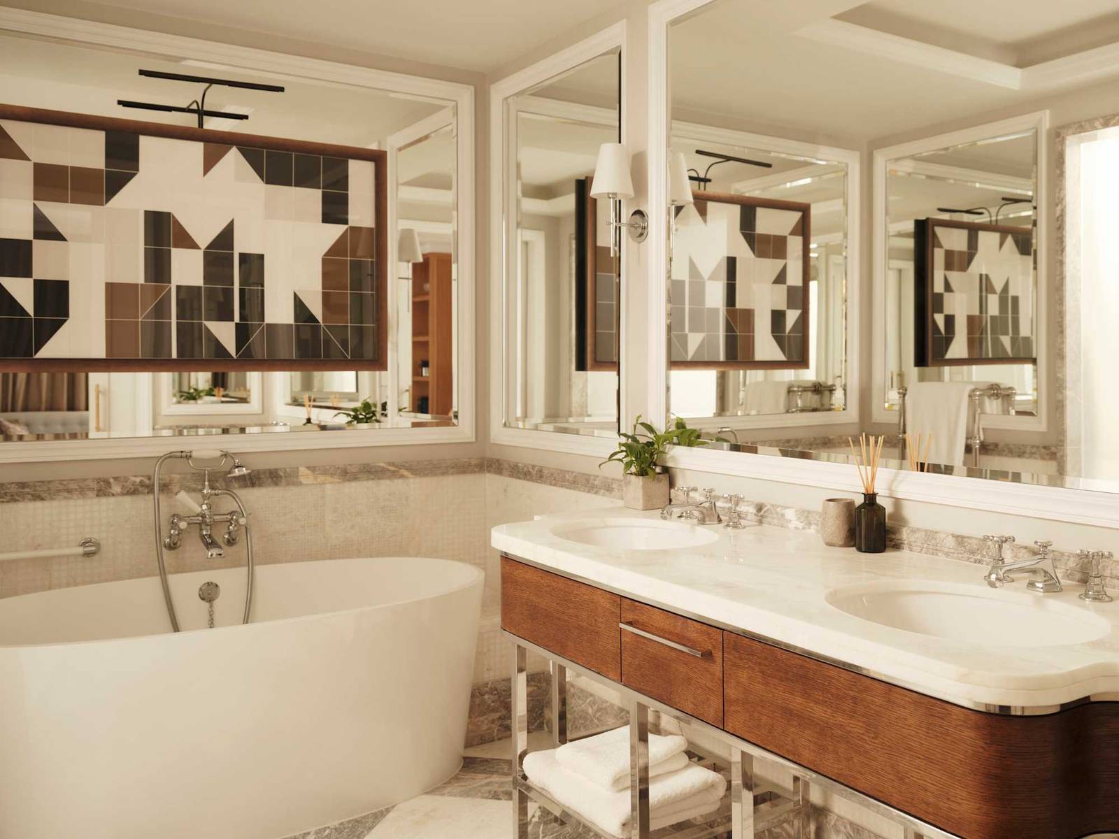 The Cadogan Junior Suite 大理石浴室