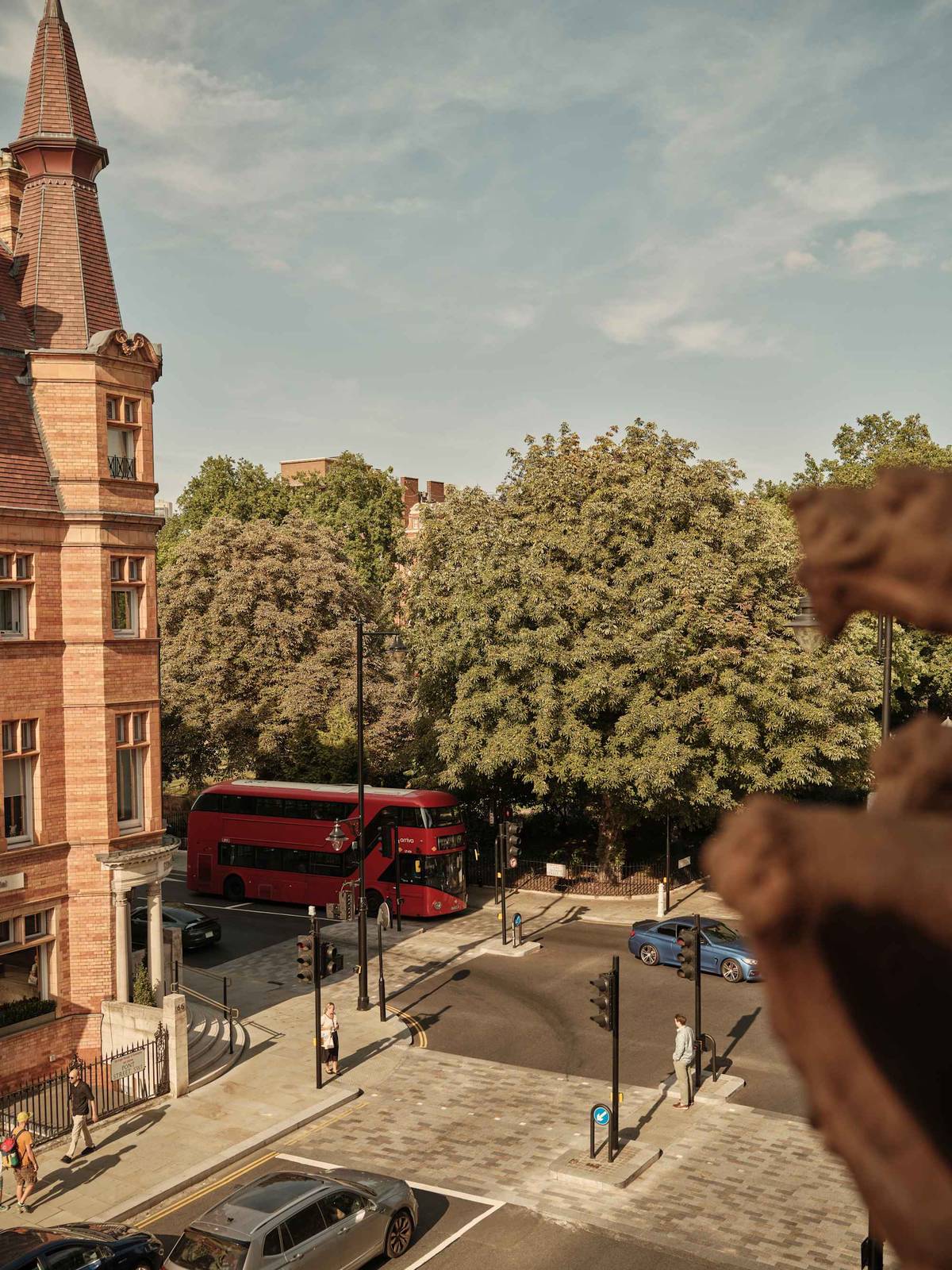 從 The Cadogan 客房窗外看 Sloane Street 街景