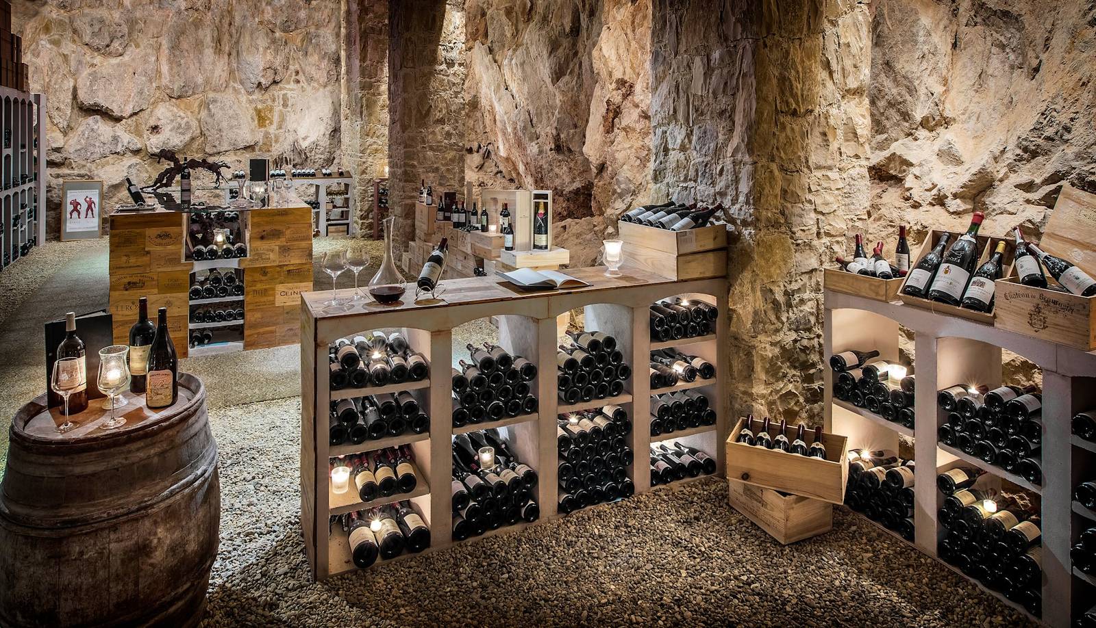 旺斯 Château Saint-Martin & Spa 岩石開鑿的酒窖