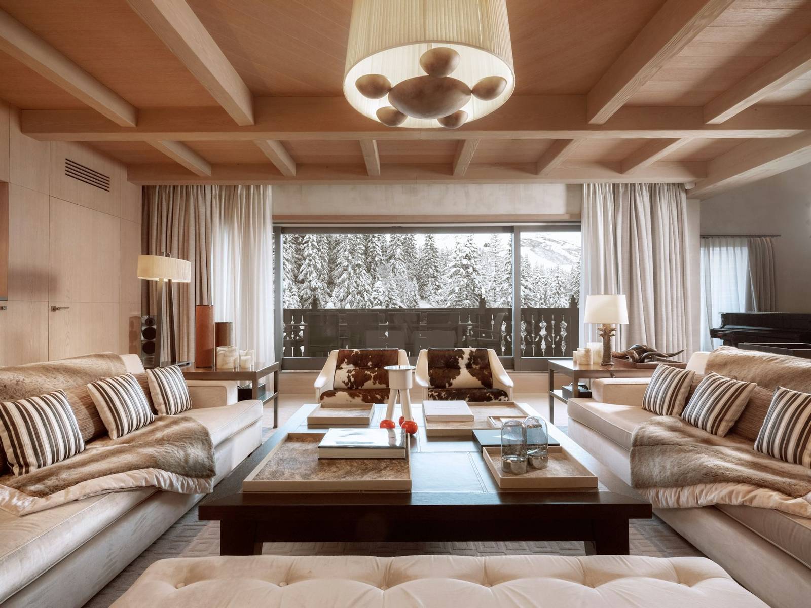 Cheval Blanc Courchevel The Apartment 起居室