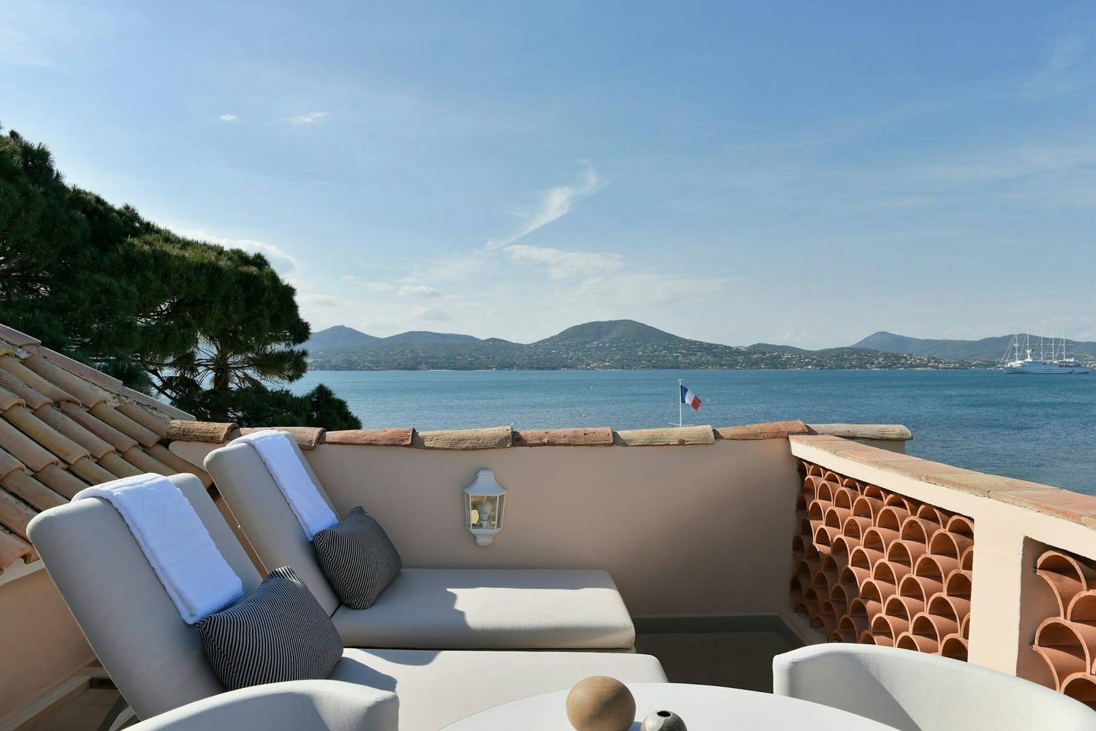 Cheval Blanc St-Tropez Duplex Pinède Suite 露台