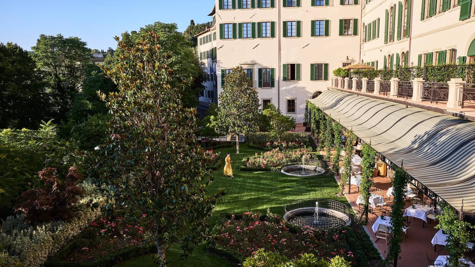 Collegio alla Querce 階梯式巴洛克花園鳥瞰