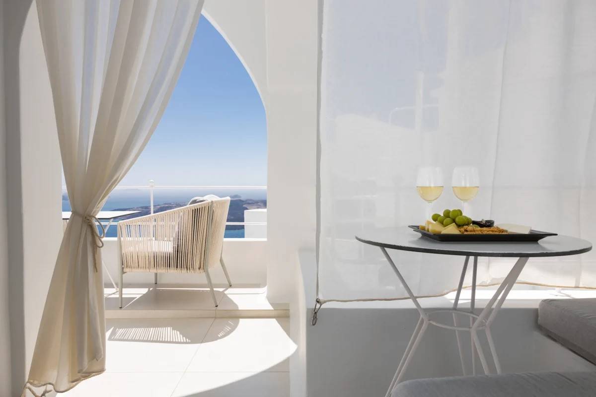 聖托里尼 Cosmopolitan Suites 套房私人陽台