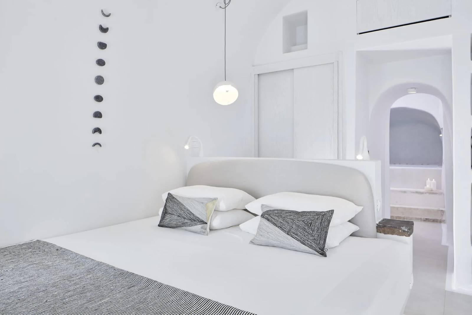 聖托里尼 Cosmopolitan Suites Cave Suite 洞穴式臥室