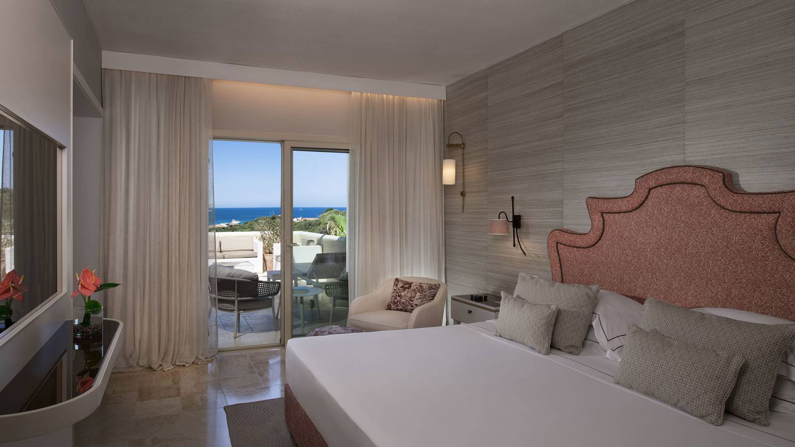 CPH Pevero Hotel Junior Suite 臥室