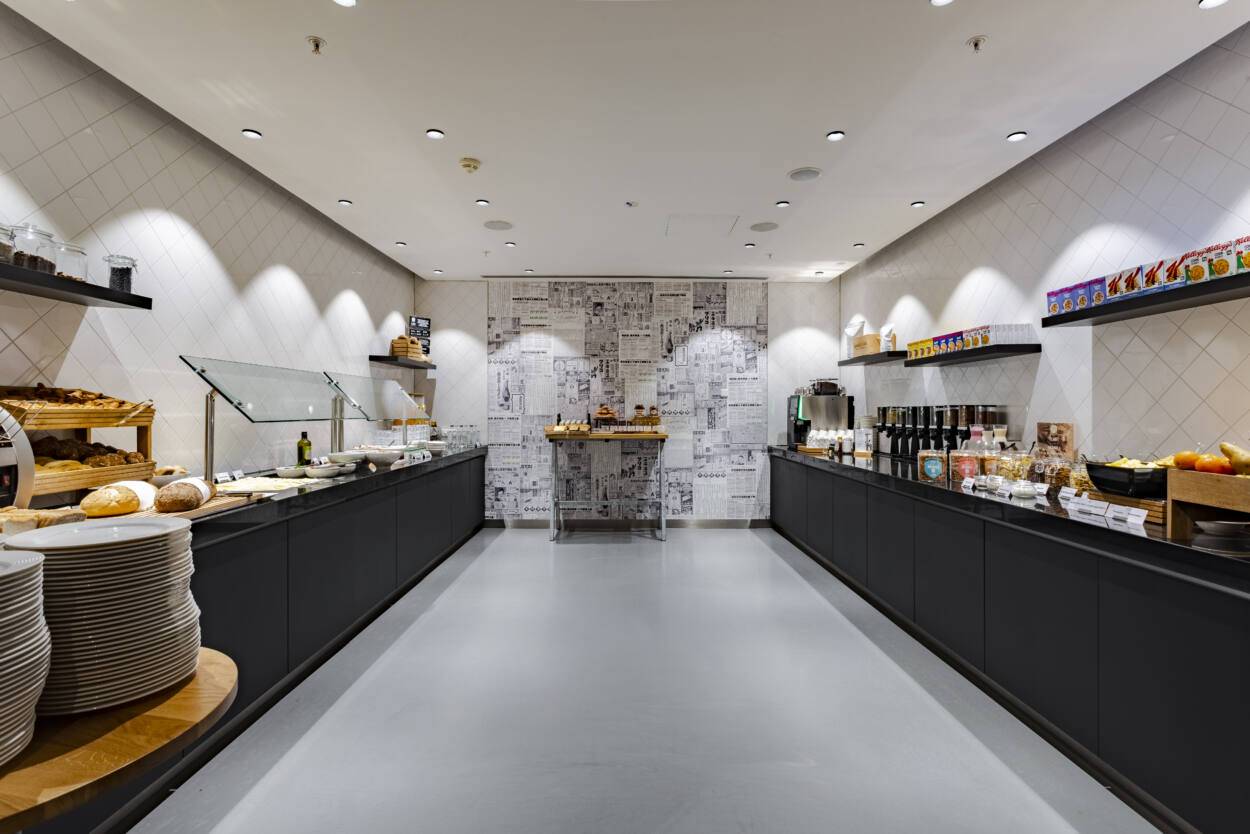 阿姆斯特丹南皇冠假日酒店早餐自助餐區