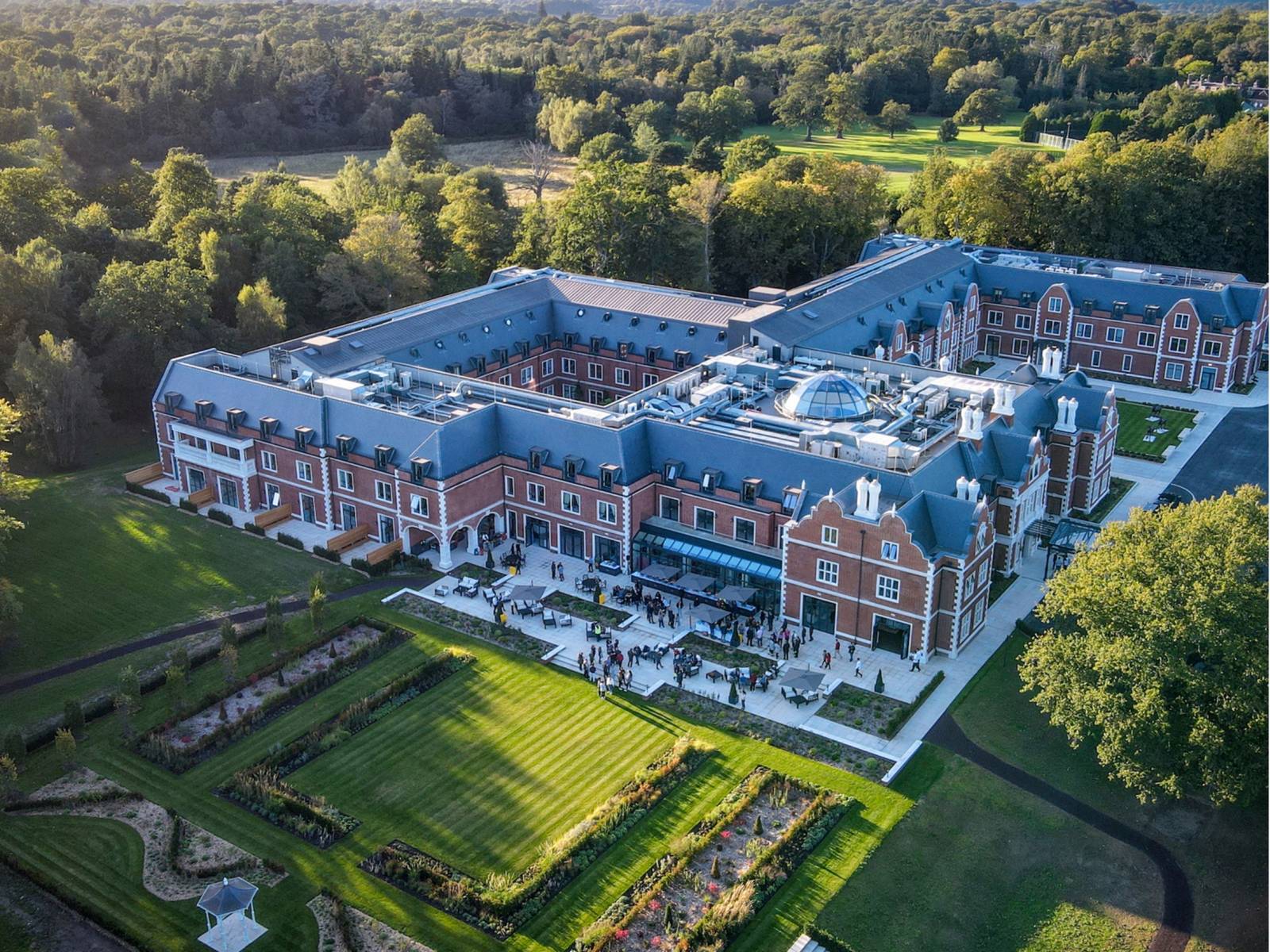 溫莎 Fairmont Windsor Park 莊園與周邊林地空拍
