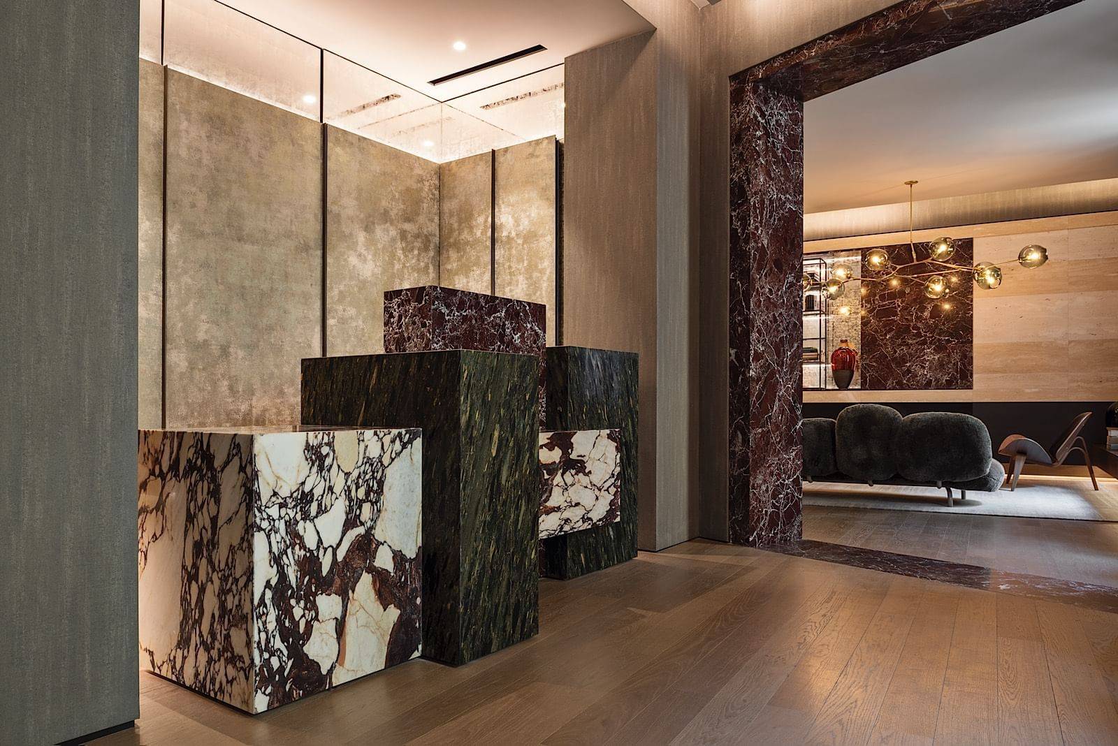 Fendi Private Suites 大理石接待櫃台