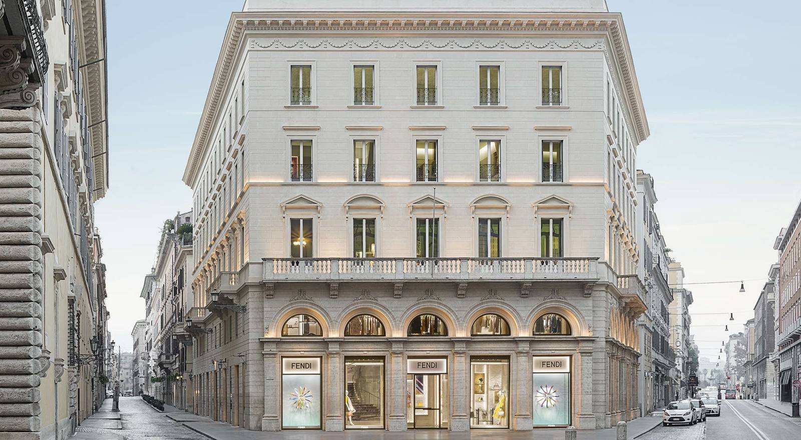 羅馬 Palazzo Fendi 街角建築立面