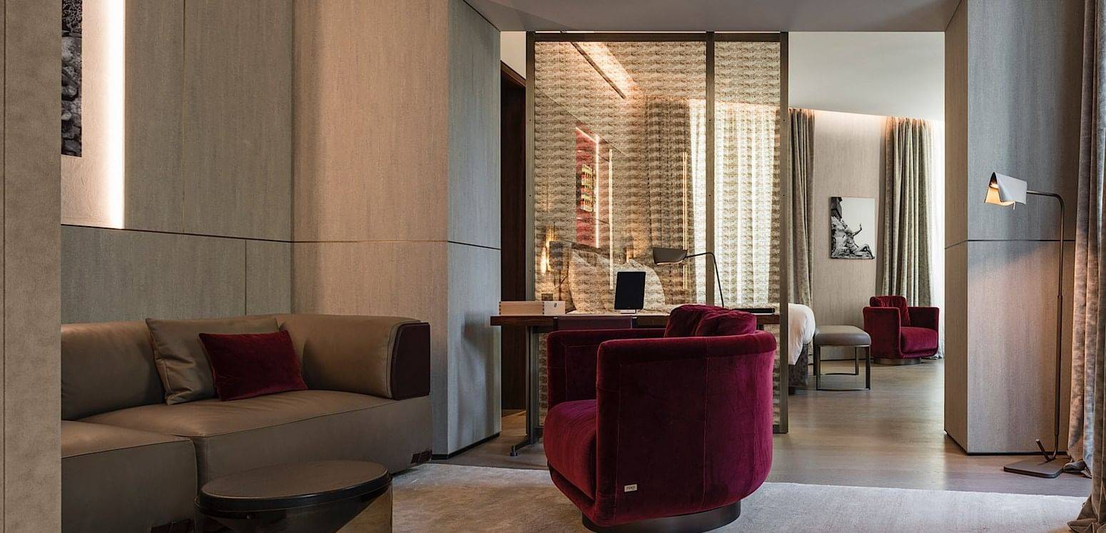 Fendi Private Suites Corner Suite 7 起居區