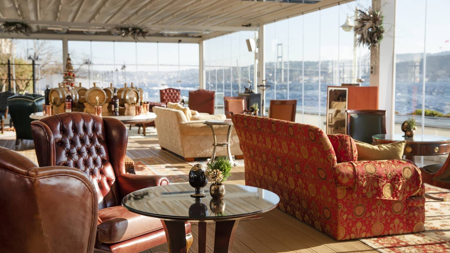 伊斯坦堡博斯普魯斯四季酒店 Yalı Lounge 海景座位