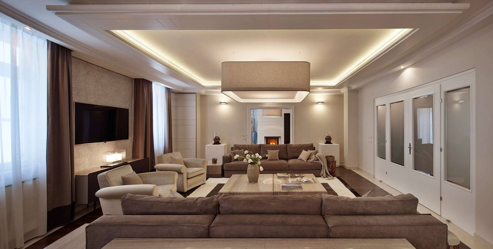 Grand Hotel des Bains Kempinski Alpine Suite 起居空間