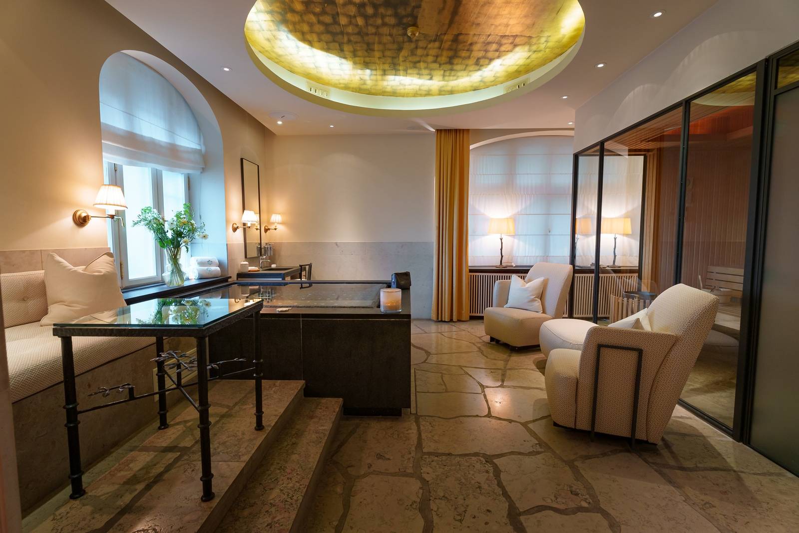 Grand Hôtel Spa 雙人療程套房與私人池