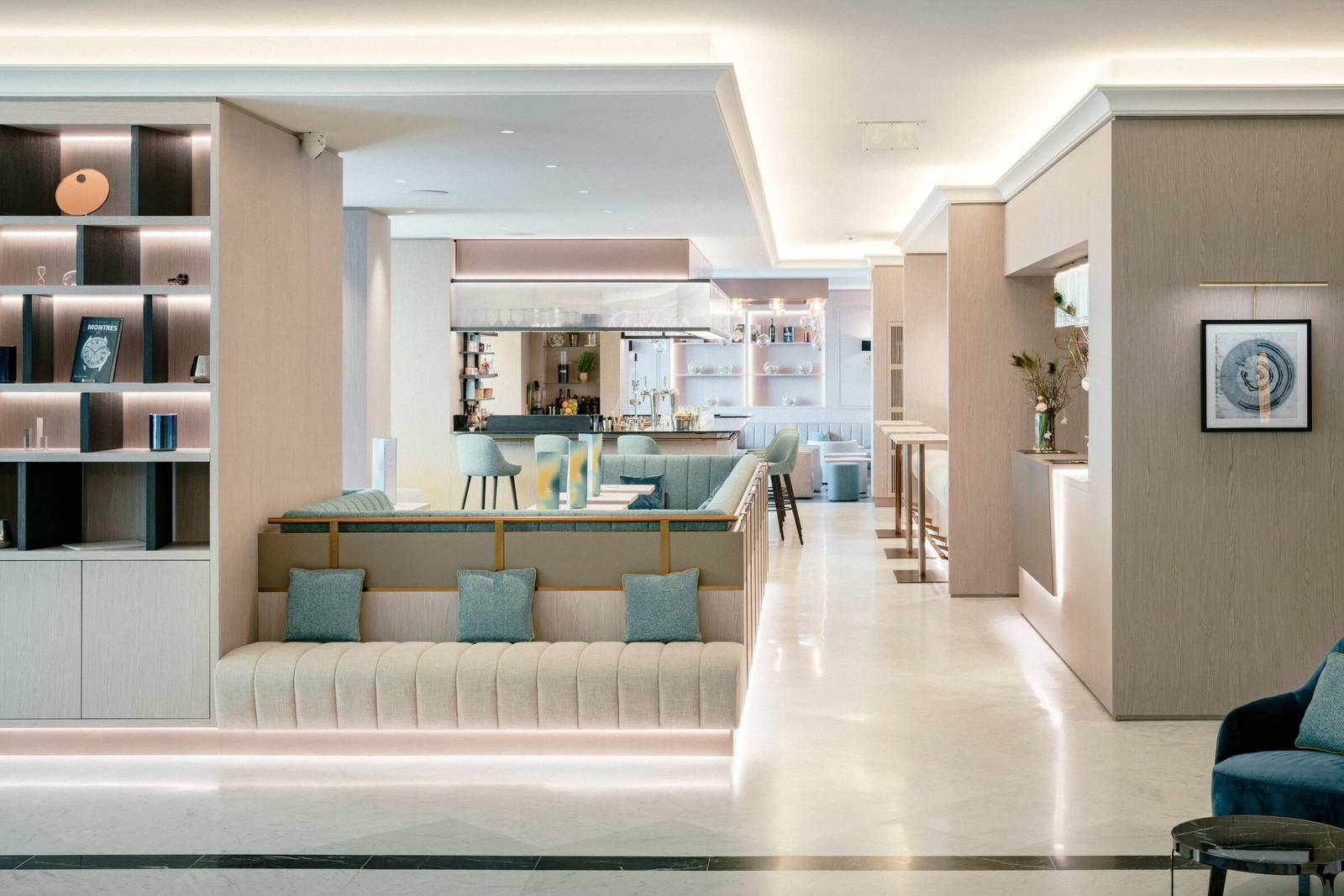 Grand Hotel Suisse Majestic 酒吧吧台區