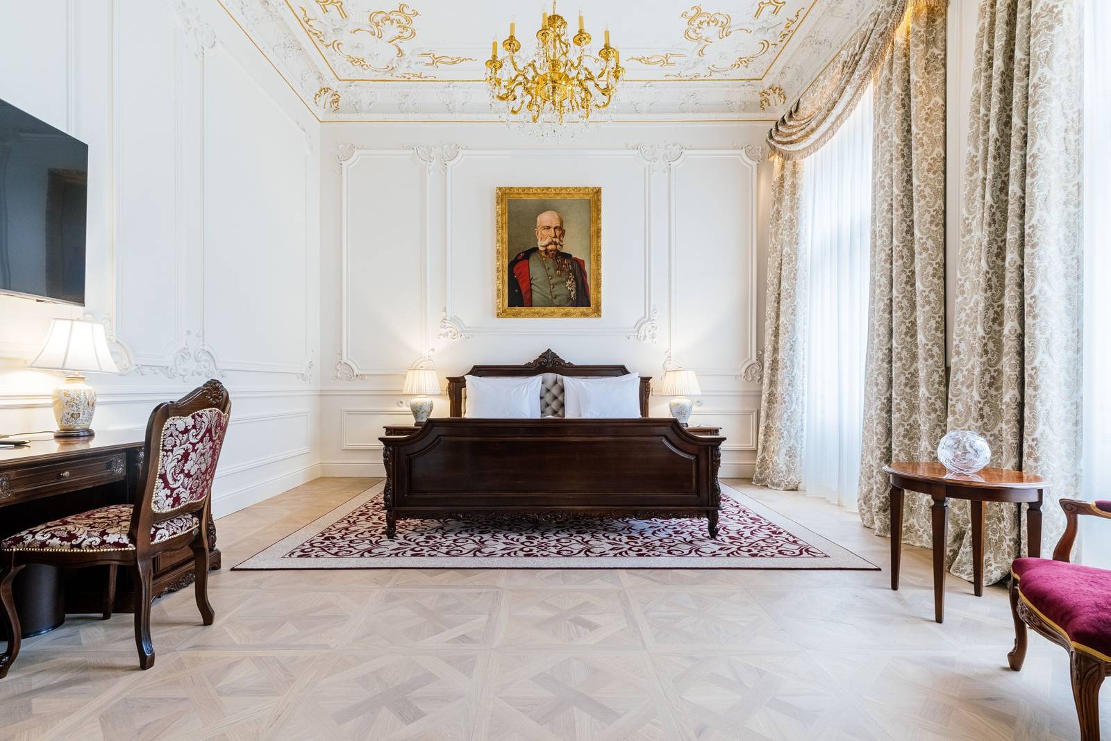Grandhotel Pupp Imperial Suite 臥室