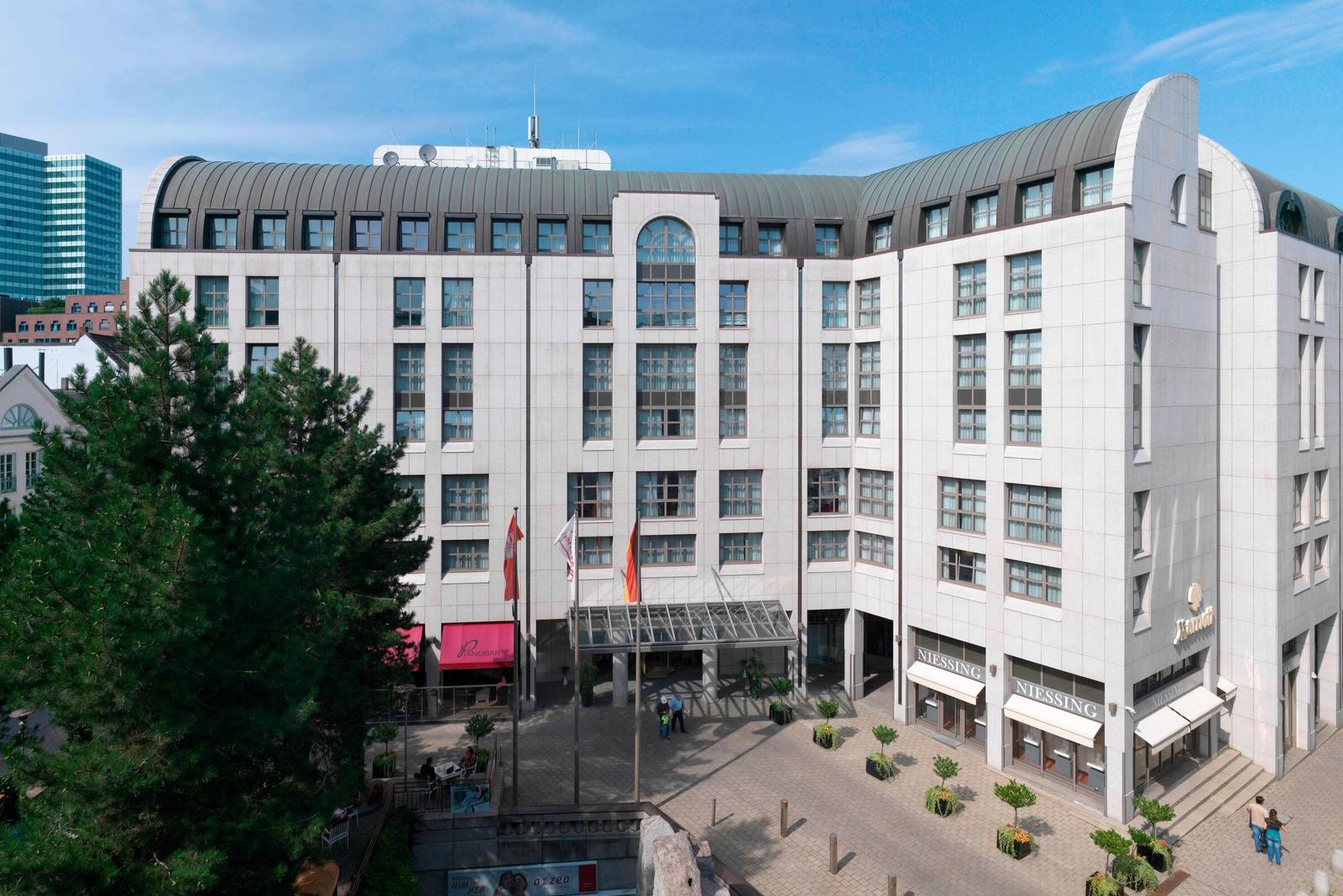 漢堡萬豪酒店位於市中心 ABC-Strasse 的外觀