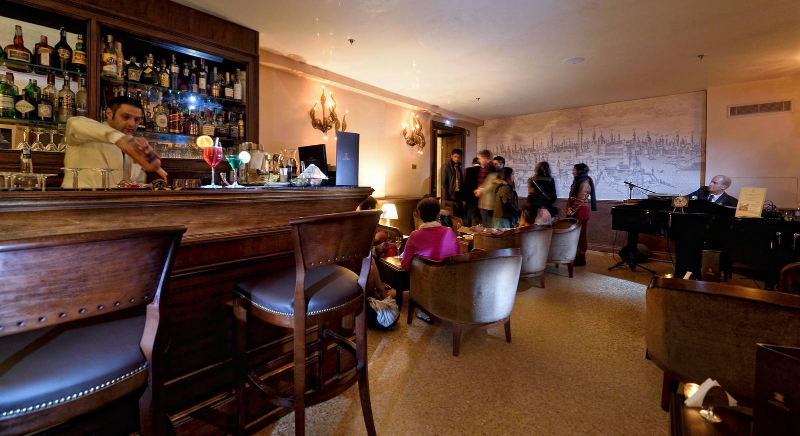 威尼斯 Hotel Ai Reali Alle Corone 酒吧